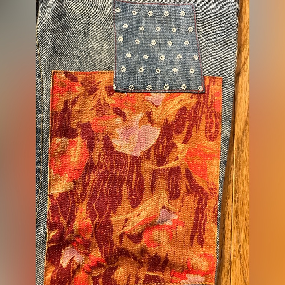 We The Free Patchwork (Free People) Patchwork Flare Jeans - Picture 7 of 16